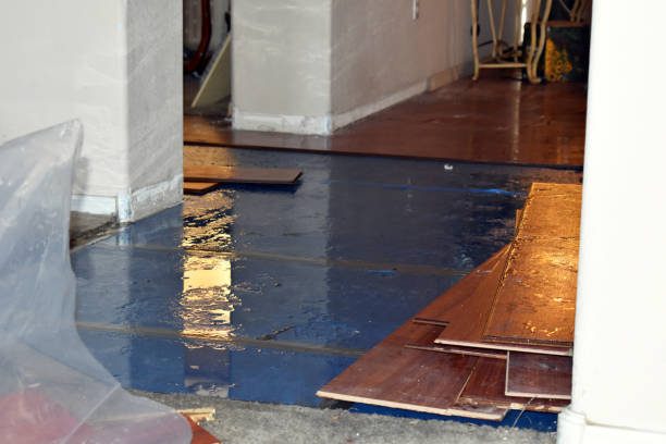 Professional Water Damage Restoration technician working in Garner, NC